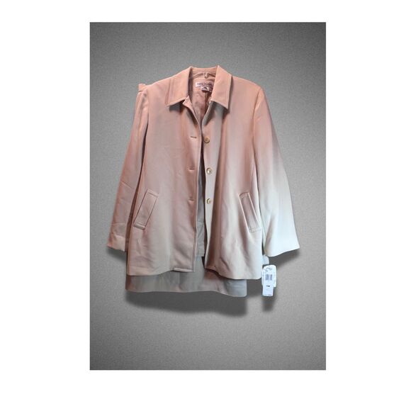 NWT Rena Rowan Suit Jacket 14 $129 Skirt 16 $89 Paper Neutral Color *Small Spot* - Picture 1 of 10